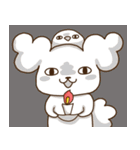 ふわふわ犬さんと鳥ちゃんの夏2025（個別スタンプ：40）
