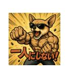 筋肉チワワ。（個別スタンプ：6）