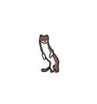 イタチのお友達 1（日本語版)（個別スタンプ：4）