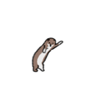 イタチのお友達 1（日本語版)（個別スタンプ：6）