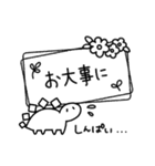 恐竜のいる毎日～おしゃれモノクロ（個別スタンプ：24）