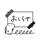 恐竜のいる毎日～おしゃれモノクロ（個別スタンプ：31）