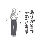 ◉大人気オシャレかっこよ女の子◉デニム（個別スタンプ：11）