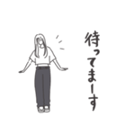◉大人気オシャレかっこよ女の子◉デニム（個別スタンプ：17）