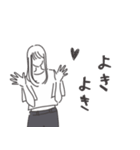 ◉大人気オシャレかっこよ女の子◉デニム（個別スタンプ：21）