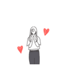 ◉大人気オシャレかっこよ女の子◉デニム（個別スタンプ：25）