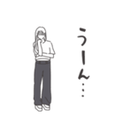 ◉大人気オシャレかっこよ女の子◉デニム（個別スタンプ：37）