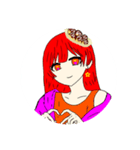 頭にたこ焼き乗せてる人（？）（個別スタンプ：4）