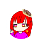 頭にたこ焼き乗せてる人（？）（個別スタンプ：6）
