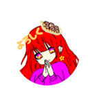 頭にたこ焼き乗せてる人（？）（個別スタンプ：8）