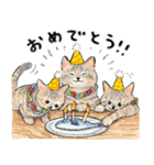 うちの子パステル麦わら猫！(にほんねこ)（個別スタンプ：14）