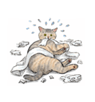 うちの子パステル麦わら猫！(にほんねこ)（個別スタンプ：32）