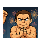 花火とムキムキボディービルダー@SFW（個別スタンプ：2）