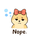 Mochi Dog: Soft but Sassy /もちもち犬（個別スタンプ：2）