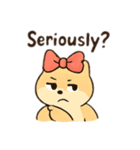 Mochi Dog: Soft but Sassy /もちもち犬（個別スタンプ：4）