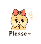Mochi Dog: Soft but Sassy /もちもち犬（個別スタンプ：6）