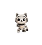 カワボガ かわいいロボット猫（個別スタンプ：3）