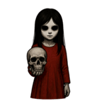 赤い服の女鬼1（個別スタンプ：2）