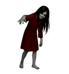 赤い服の女鬼1（個別スタンプ：3）