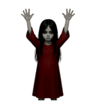 赤い服の女鬼1（個別スタンプ：7）