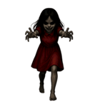 赤い服の女鬼1（個別スタンプ：17）