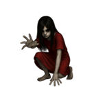 赤い服の女鬼1（個別スタンプ：18）
