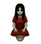 赤い服の女鬼1（個別スタンプ：27）