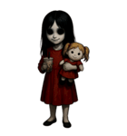 赤い服の女鬼1（個別スタンプ：36）