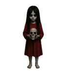 赤い服の女鬼1（個別スタンプ：37）