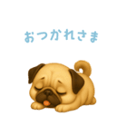 パグスタンプ【日本語】（個別スタンプ：6）