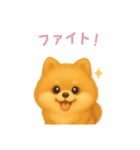 ポメラニアンスタンプ【日本語】（個別スタンプ：5）