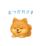 ポメラニアンスタンプ【日本語】（個別スタンプ：6）