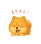 ポメラニアンスタンプ【日本語】（個別スタンプ：10）