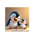 親子ペンギンの日常(英語バージョン)（個別スタンプ：8）