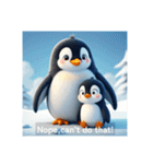 親子ペンギンの日常(英語バージョン)（個別スタンプ：16）