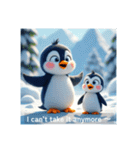 親子ペンギンの日常(英語バージョン)（個別スタンプ：22）