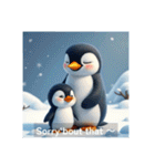 親子ペンギンの日常(英語バージョン)（個別スタンプ：25）