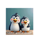 親子ペンギンの日常(英語バージョン)（個別スタンプ：32）