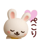 ネガティブなうさぎさん3Dスタンプ（個別スタンプ：27）