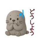 ネガティブなあざらし君が毎日使うスタンプ（個別スタンプ：6）