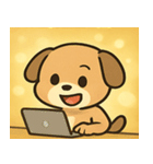 キラキラしっぽのイヌ@SFW（個別スタンプ：26）