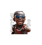 <超使える>マサイ族のませガキ（個別スタンプ：19）