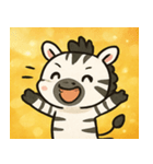 キラキラしましまシマウマ@SFW（個別スタンプ：3）