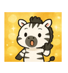 キラキラしましまシマウマ@SFW（個別スタンプ：4）