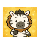 キラキラしましまシマウマ@SFW（個別スタンプ：7）