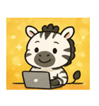 キラキラしましまシマウマ@SFW（個別スタンプ：11）