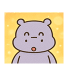 キラキラあくびカバ@SFW（個別スタンプ：31）