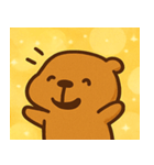 キラキラまったりカピバラ@SFW（個別スタンプ：3）