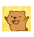 キラキラまったりカピバラ@SFW（個別スタンプ：19）