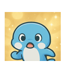 キラキラひれのイルカ@SFW（個別スタンプ：4）